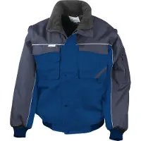 Result WORK-GUARD R71X | Workguard Heavy Duty Jacket / Veste de travail - Couleur : Royal/Navy - Taille : XXL