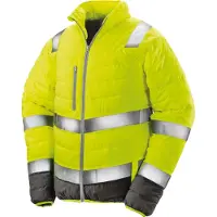 Result Veste de s?curit? toucher doux Fluorescent Yellow/Grey - Result R325M - Taille 2XL