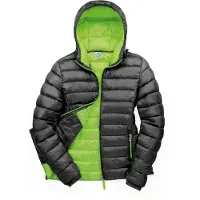 Result R194F | Ladies Snow Bird Padded Jacket - Couleur : Black/Lime - Taille : S