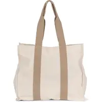 Kimood Grand sac shopping ? soufflet recycl? Ecume/Hemp - Kimood KI5201 - Taille One Size