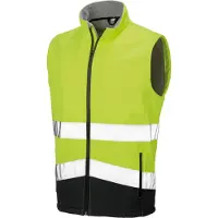 Result GILET SOFTSHELL HIGH VIZ Fluorescent Yellow/Black - Result R451X - Taille 4XL