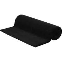 vidaXL Tapis de porte noir 100x200 cm fibre de coco touffeté