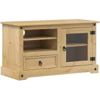 vidaXL Armoire TV Corona 100x45x58 cm pin massif