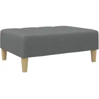 vidaXL Repose-pied gris foncé 77x55x31 cm tissu