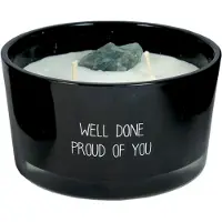 My Flame Candle With Crystal Well Done Proud Of You bougie parfumée 11x6 cm