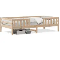 vidaXL Lit en bois massif sans matelas 90x200 pin