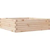vidaXL Jardinière 80x80x23 cm bois de pin massif