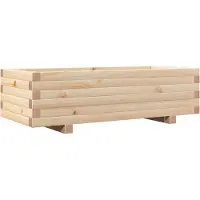 vidaXL Jardinière 90x40x26,5 cm bois de pin massif