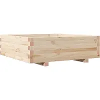 vidaXL Jardinière 80x80x26,5 cm bois de pin massif