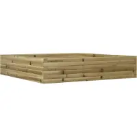 vidaXL Jardinière 110x110x23 cm bois de pin imprégné