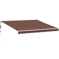 vidaXL Store automatique brun 400x350 cm