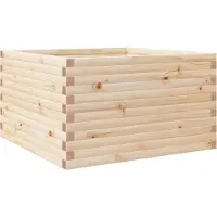 vidaXL Jardinière 80x80x46 cm bois de pin massif