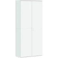 vidaXL Buffet haut blanc 80x35x180 cm bois d'ingénierie