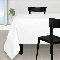 Soleil D Ocre Serviettes de table Nappes, Sets de table ALIX - Blanc - 140x240 cm