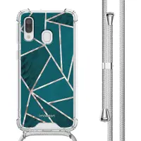 IMoshion Coque Design avec cordon Samsung Galaxy A40 - Petrol Green Graphic
