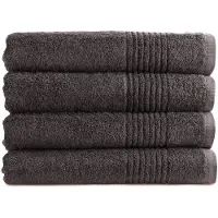 PHLOX Supreme XL Towels 70x140 - set of 4 - Heavy quality 600 g/m2 - Anthracite