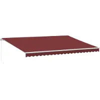 vidaXL Auvent manuel rouge vin 500x300 cm