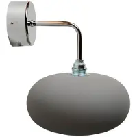 Ebb & Flow Horizon Applique Murale Shiny Silver | Earl Grey E14IP20