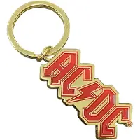 AC/DC Logo Gold Schlüsselanhänger, Or