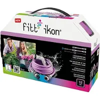 Fitt Kit de tuyau d'arrosage avec pistolet à jets multiples et raccords IKON KIT - 10 m. MediumOrchid