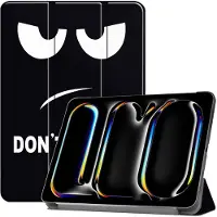 IMoshion Coque tablette Design Trifold Apple iPad Pro 11 (2025) M5 / (2024) M4 - Don't touch