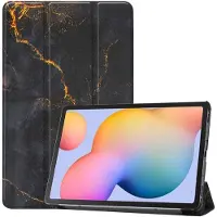 IMoshion Coque tablette Design Trifold Samsung Galaxy Tab S6 Lite (2020/2022/2024) - Black Marble