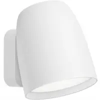 Bover Nut Applique d'extérieur White | Push-button on fixture (Dimmable)