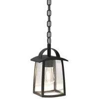 Lutec Lampe suspendue Kelsey noir sur chaîne