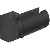 GROHE Support de douchette Vitalio Universal, à coller ou à percer, noir mat