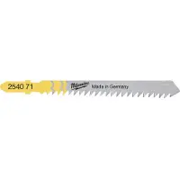Milwaukee Scie sauteuse bois/PVC 75 mm denture de 3 mm - Pack de 5 lames