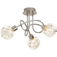 Brilliant Deckenleuchte Joya | Deckenleuchte decorative | Metall/Glas | chrom | 3x G9 max. 33 W