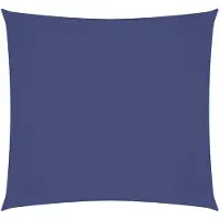 vidaXL Voile d'ombrage Oxford Tissu Carré 6x6 m Bleu