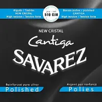 Savarez New CRISTAL-Cantiga Jeux Bleu Tirant Fort Basses Polies