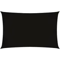 vidaXL Voile de parasol tissu oxford rectangulaire 2x4,5 m noir