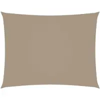 vidaXL Voile de parasol tissu oxford rectangulaire 2x3 m taupe