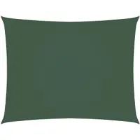 vidaXL Voile d'ombrage Oxford Rectangulaire 4x6 m Vert foncé
