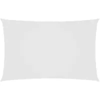 vidaXL Voile de parasol tissu oxford rectangulaire 2,5x5 m blanc