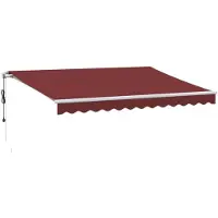 vidaXL Store automatique rouge bourgogne 350x250 cm