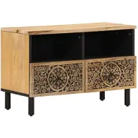 vidaXL Armoire TV 70x33x46 cm en bois massif de manguier