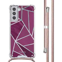 IMoshion Coque Design avec cordon Samsung Galaxy S21 - Bordeaux Graphic