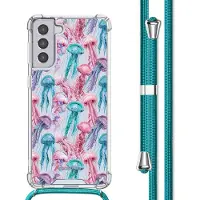IMoshion Coque Design avec cordon Samsung Galaxy S21 - Jellyfish Watercolor