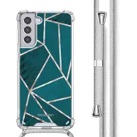 IMoshion Coque Design avec cordon Samsung Galaxy S21 - Petrol Green Graphic