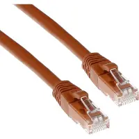 ACT Brown Câble patch U/UTP CAT6A de 2 mètres sans attache avec connecteurs RJ45