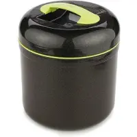 Aucune Boite repas isotherme - Noir et vert - Grande lunch box - 2.5 L