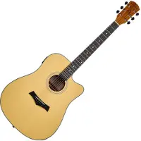 Arrow Silver D CE Natural Guitare Dreadnought acoustique-électrique