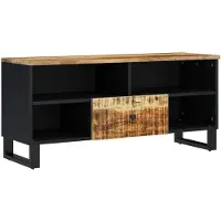 vidaXL Armoire TV 100x33x46 cm Bois massif de manguier & bois composite