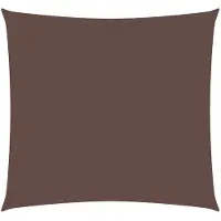 vidaXL Voile de parasol tissu oxford carré 4x4 m marron