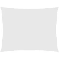 vidaXL Voile de parasol Tissu Oxford rectangulaire 5x7 m Blanc