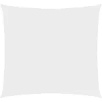 vidaXL Voile de parasol Tissu Oxford carré 3,6x3,6 m Blanc