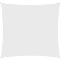 vidaXL Voile d'ombrage Oxford Tissu Carré 3x3 m Blanc